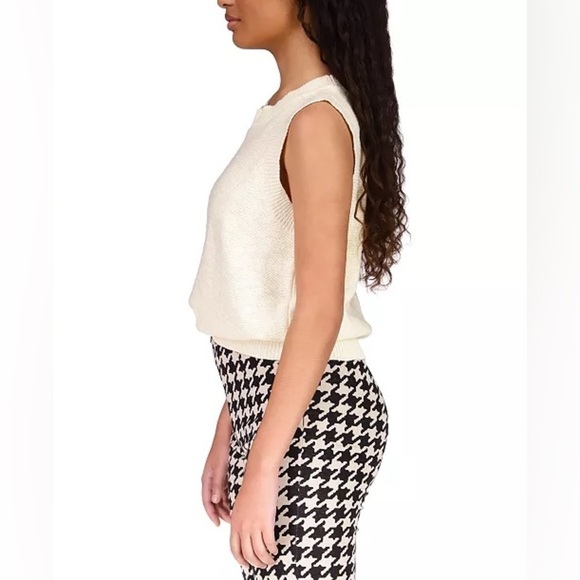 Sanctuary Women's Chill Out Cotton Sweater Vest - Brulee size L - Picture 5 of 12